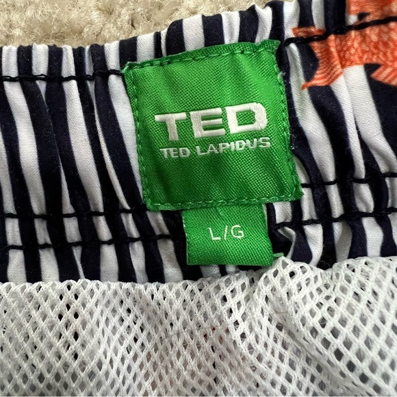 Ted Lapidus Printed Swim Trunks Swimwear Gold Fish Ocean Water Men’s Size Large - Picture 9 of 16